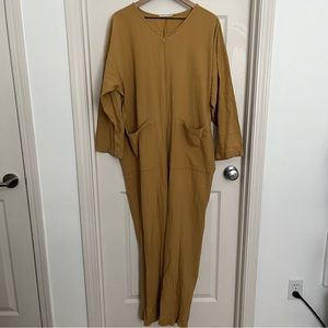 April Meets October Snuggle Jumpsuit in Camel